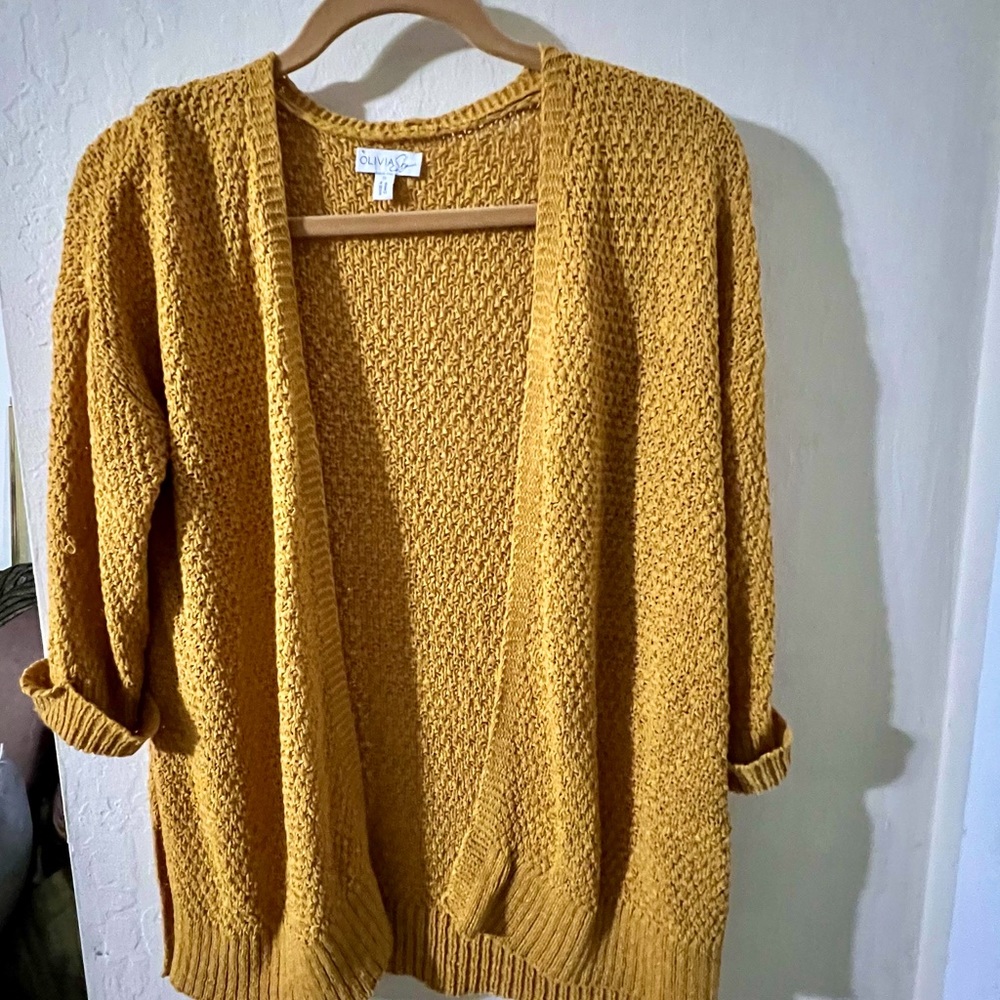 Mustard lightweight cardigan SM